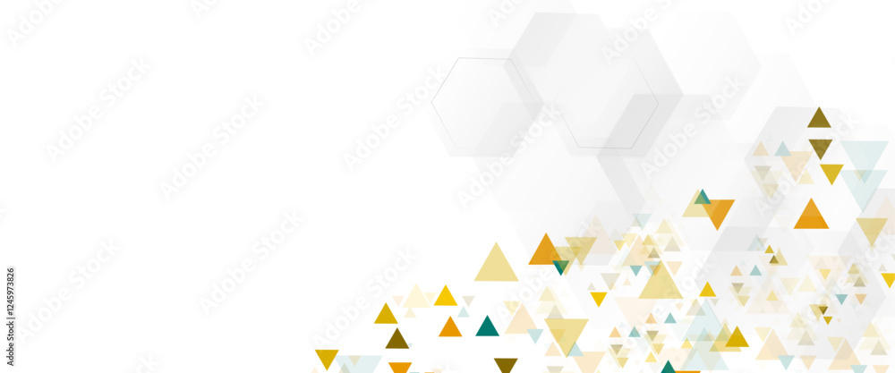Poster abstract colorful triangle background.