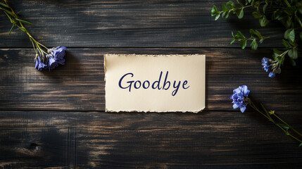 Goodbye card