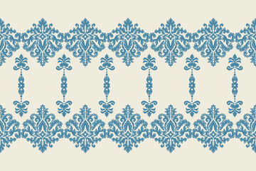 Saree Sarong Motifs Ikat floral paisley embroidery floral.ikat ethnic oriental  seamless pattern traditional.Ikat embroidery style abstract embroidery design for texture,fabric,clothing,wrapping.