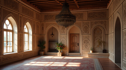 Obraz premium ornaments and interior in Islamic culture 