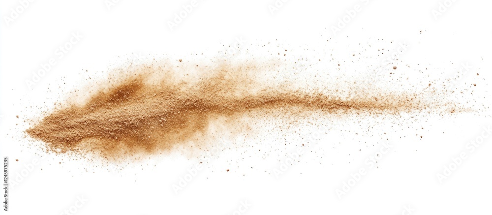 Poster dust particles isolated on white background with clipping path for creative design and art projects