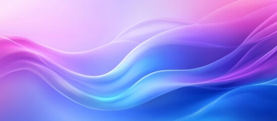 Abstract flowing blue pink waves, digital art, website background