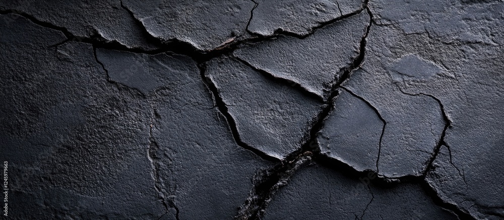 Aufkleber cracked concrete wall texture showcasing weathered surface of a deteriorating structure ideal for ba