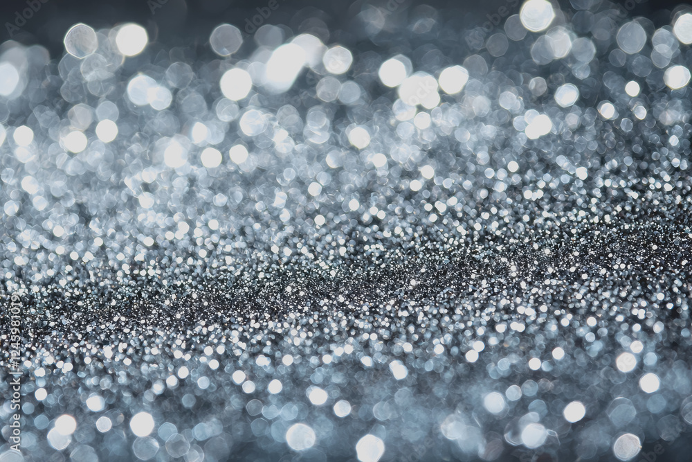 Aufkleber silver glitter background with sparkling texture and reflective elements for creative design and dec