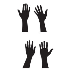 Obraz premium hands reaching for something vector, hands reaching for something, hands reaching for something, hands vector illustration