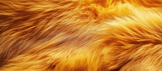 Warm ginger red fox fur texture showcasing rich yellow and carroty tones for luxurious design backgrounds.