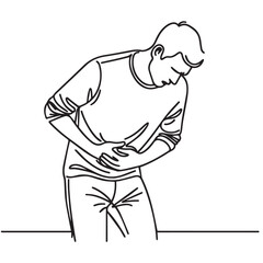  continuous line stomach ache