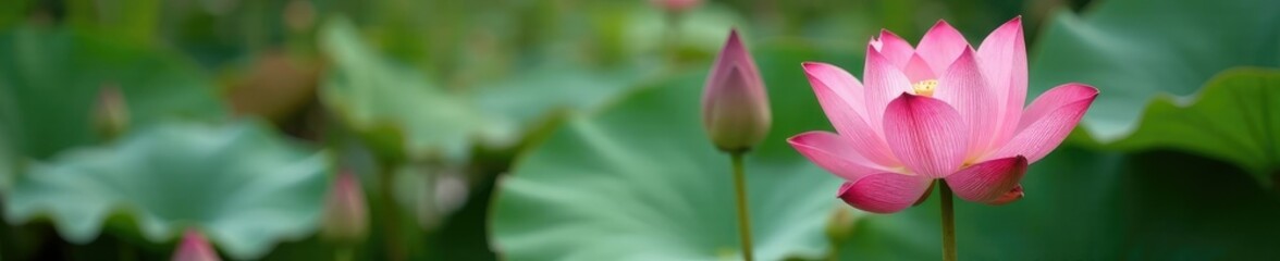 Fototapeta premium Delicate dried lotus seed pods on a serene floral background, lotus, garden, water lily