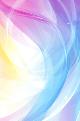 Abstract smooth flowing pastel gradient in shades of pink, blue, and yellow, creating a soft, dreamy, and ethereal feel, symbolizing creativity, beauty, and tranquility.