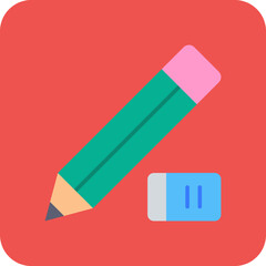 Pencil and eraser Icon