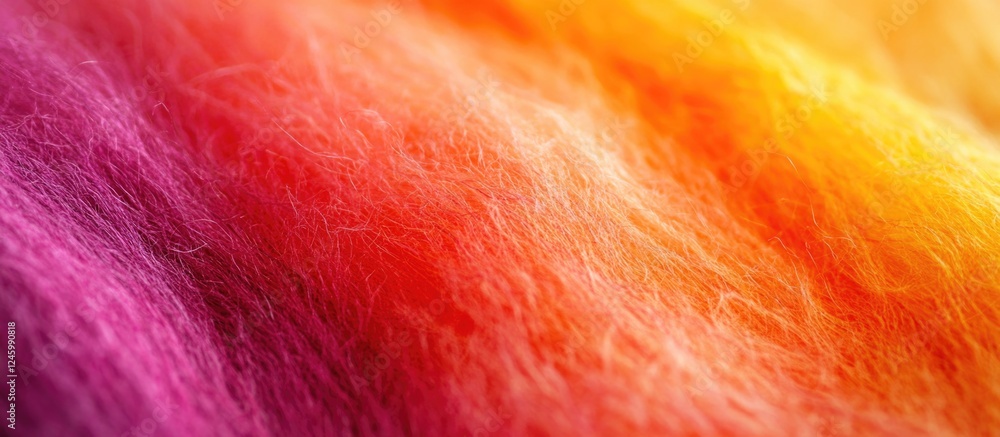 Poster vibrant felt texture in gradient colors for creative background use