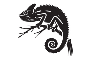 Chameleon silhouette