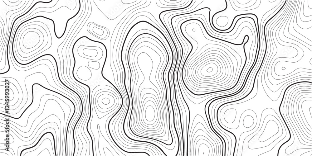 Poster topographic map , vector, abstract height lines on white background