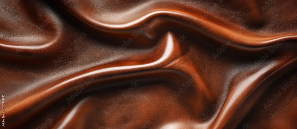 Poster genuine brown leather texture with natural abstract patterns for elegant background design use