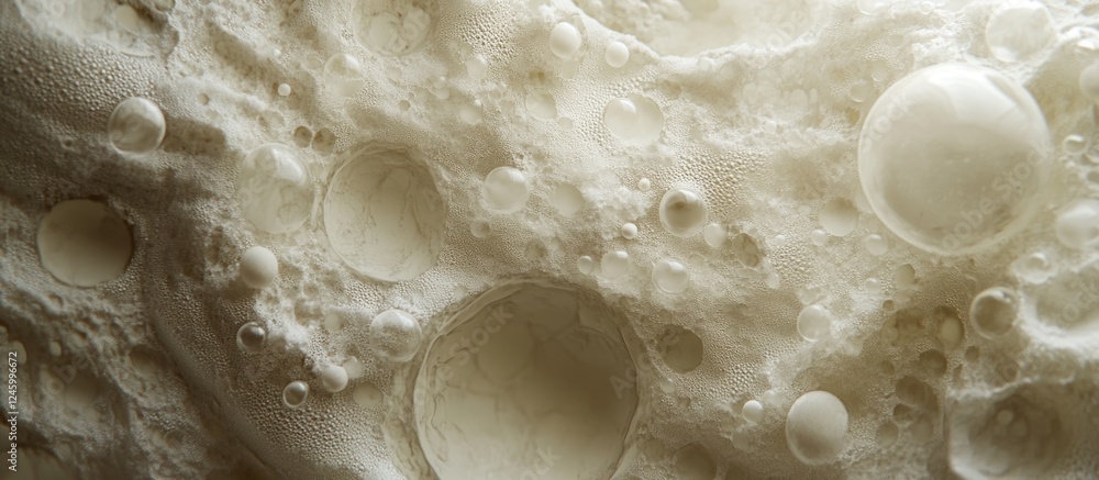 Poster organic foam bubble texture with soft, irregular shapes and varying sizes ideal for backgrounds and 