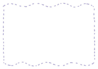 水彩風　シンプル　四角いフレーム　枠