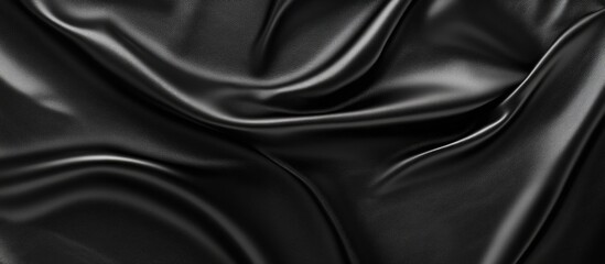 Obraz premium Luxury black leather cowhide texture smooth abstract background for design and fashion concepts