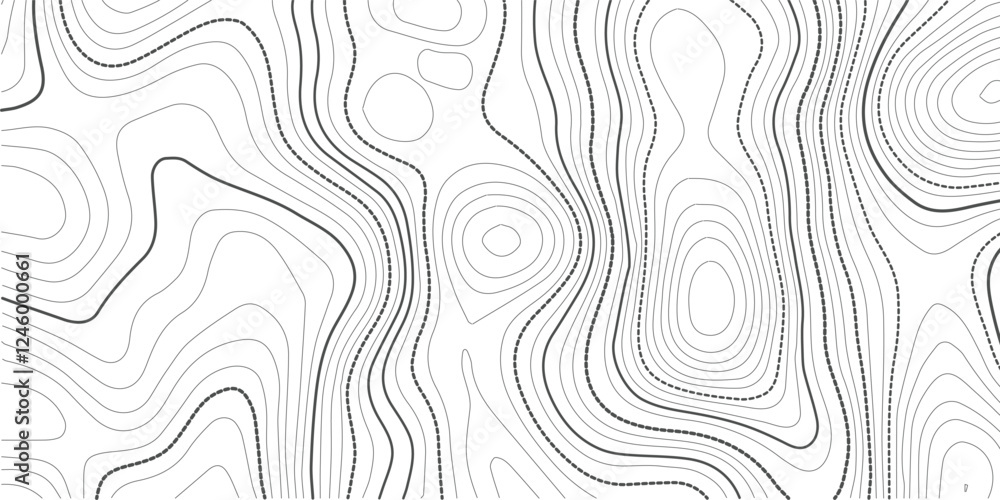 Poster topographic map , vector, abstract height lines on white background