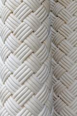 Stone carvings with floral motifs on the columns of the Moorish-style monastic buildings in the Alexander Nevsky Novo-Tikhvin Convent. Ekaterinburg