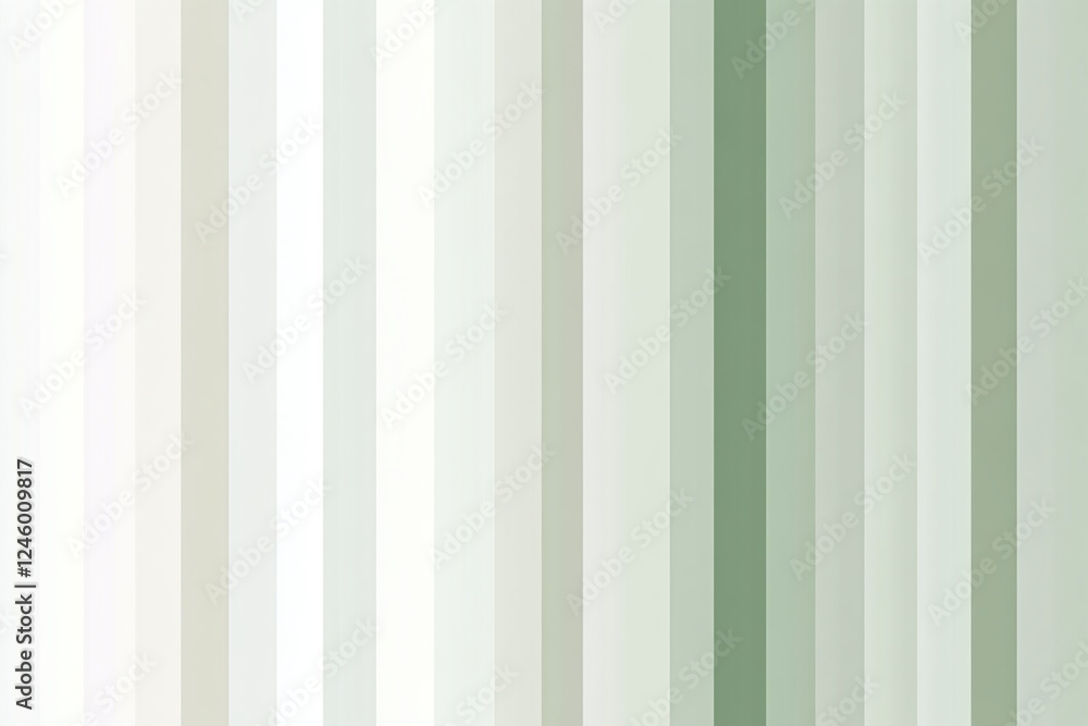 Poster abstract vertical lines in gradient shades of green and off white minimalist background pattern