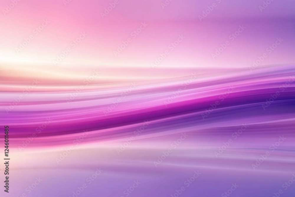 Poster abstract waves of vibrant purple and pink gradient with smooth flowing motion on soft background