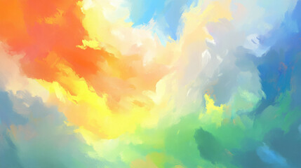 Fototapeta premium Vibrant pastel abstract with swirling colors