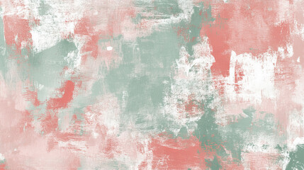 Obraz premium Abstract pastel background with green and pink brushstrokes