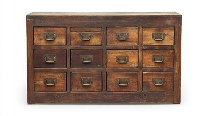 Vintage Wooden Drawer Chest with Rustic Finish for Home Decor - A Charming Addition to Enhance Your Living Space Aesthetic and Organize Essentials with Timeless Craftsmanship and Style.