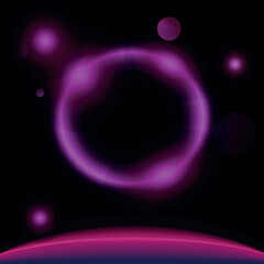 rockGlowing neon background. Abstract electric background. Neon sign circle. Glowing electric circle.et