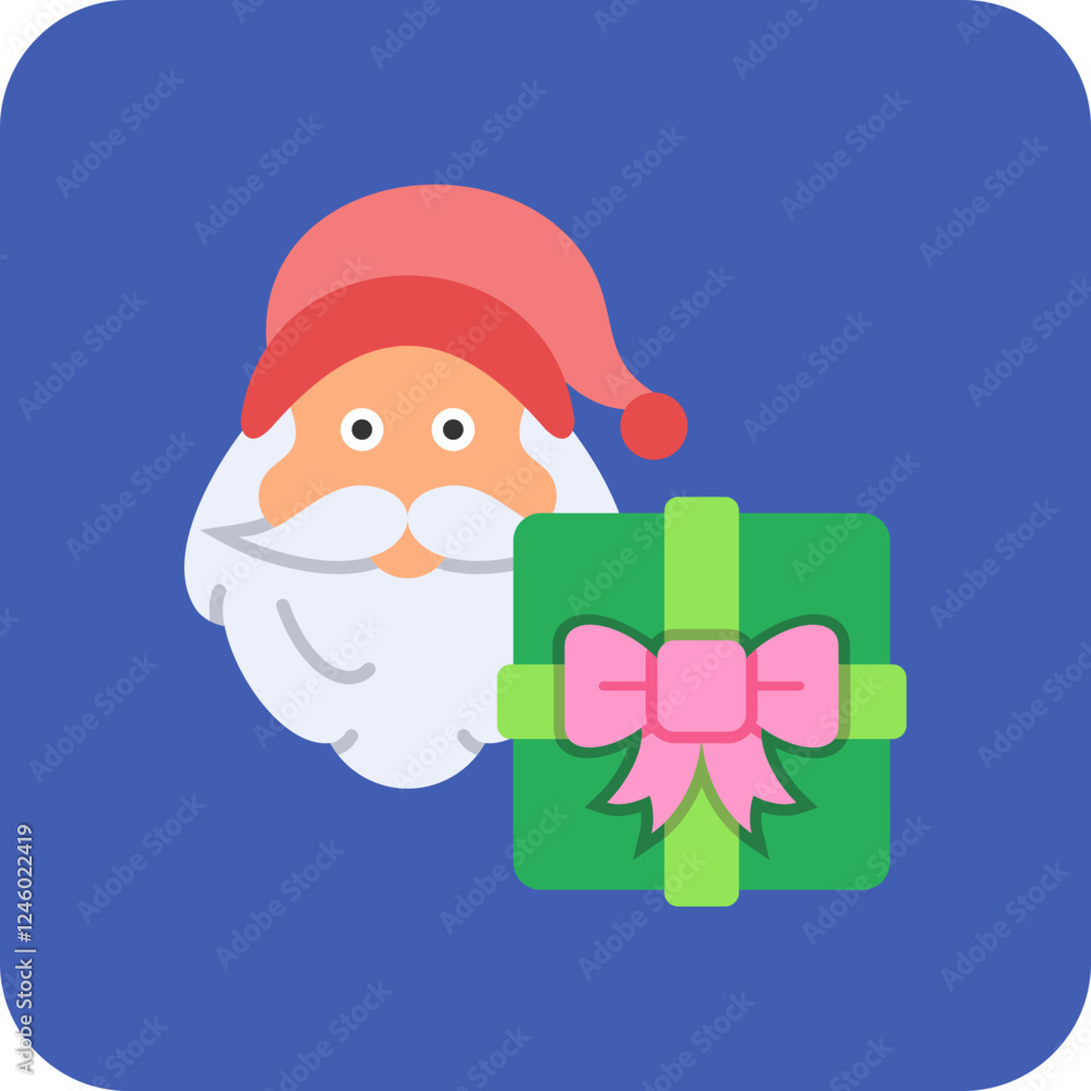 Sticker Santa claus Icon