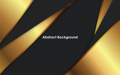 modern black dop with golden color luxury abstract background template