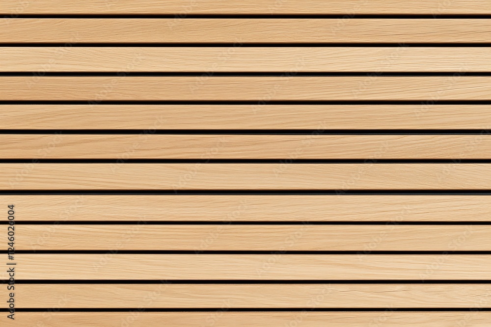 Poster light natural wooden slats pattern with horizontal lines and minimalistic texture in neutral tones