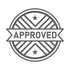 approved rubber stamp ribbon vector icon sticker label minimalist design for digital and print projects
 Graphic Design Icons Making a Huge Impact on Visual Aesthetics