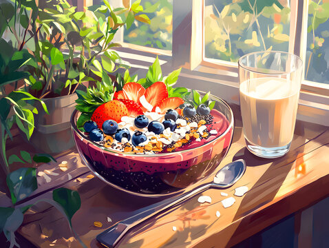 blueberry acia bowl.