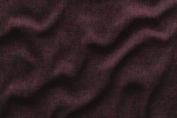 Fototapeta premium Deep Burgundy Textured Fabric with Subtle Waves and Soft Wrinkles in a Dark Abstract Background