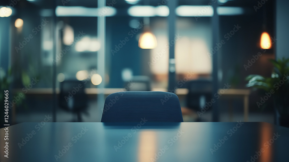 Poster blurred lights of a city street at night, creating an abstract bokeh background with warm tones and 