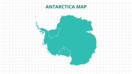 A Map highlighting Antarctica Map, Antarctica modern map with Grey Color Hi detailed Vector, geographical borders