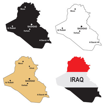 Map of iraq