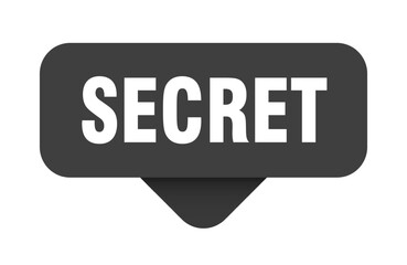 secret sticker. secret sign on transparent background