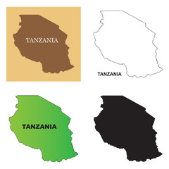 Tanzania country map