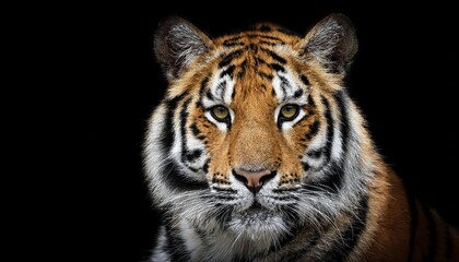 Striking Blackback Tiger Amidst a Minimalist Backdrop, Showcasing Majestic Grace and Power in the Twilight Hour