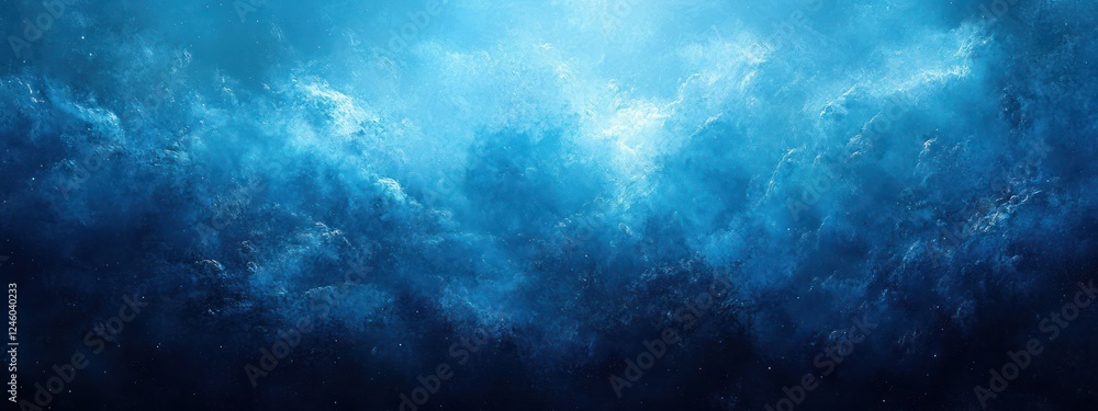 Poster deep blue textured background with soft lighting design for elegant banners headers and websites