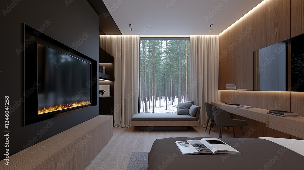 Poster a cozy reading space features an open book and a soft lamp, with sunlight pouring in through a windo