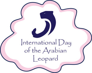 Fototapeta premium International Day of the Arabian Leopard-eps
