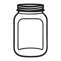 mason jar vector illustration