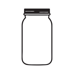 mason jar vector illustration