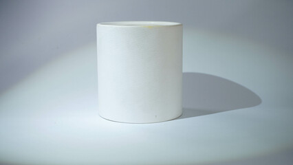 White tube mockup with white background, can be used to design a brand