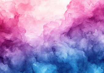 Fototapeta premium Soft Blue Pink Watercolor Background Abstract Texture for Wedding Invitation Baby Shower Party Scrapbook Paper