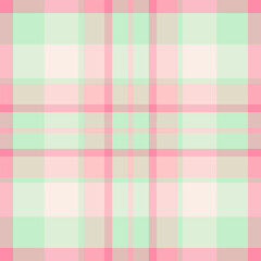 Relief textile texture vector, sexy plaid check fabric. Carnival background pattern tartan seamless in light and red colors.
