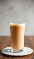 Milk Tea Side View Full Length  Background